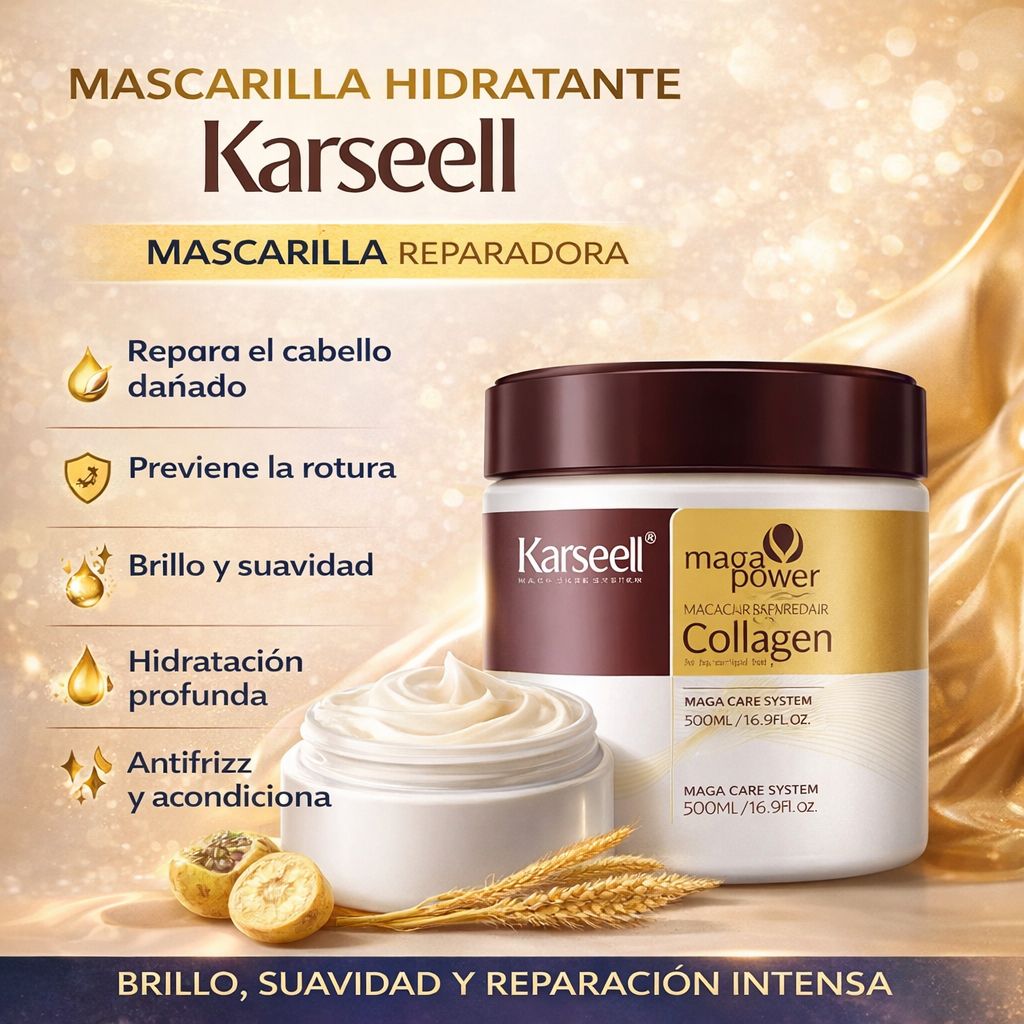 Mascarilla hidratante Karseell | Cuidado capilar
